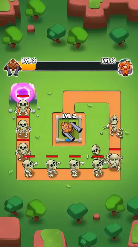 Στιγμιότυπο από το Rush Royale: Tower Defense TD — μια συνεδρία σε εξέλιξη